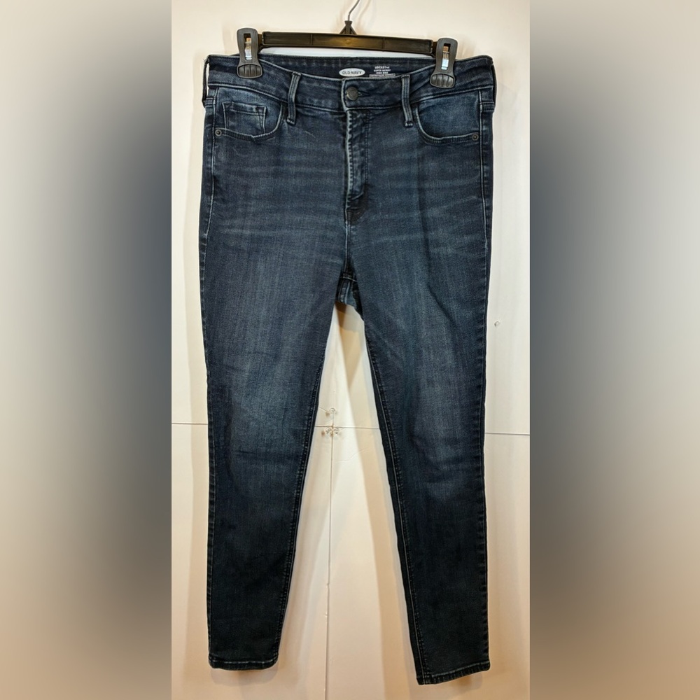 Old Navy Rockstar High-Rise Super Skinny Jeans Dark Wash Size 10